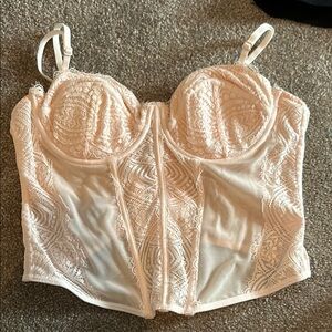 Baby Pink Garage Corset Top